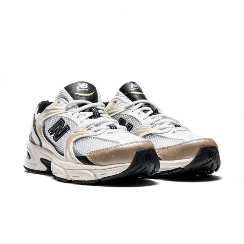 New Balance 530  White Light Gold Metallic